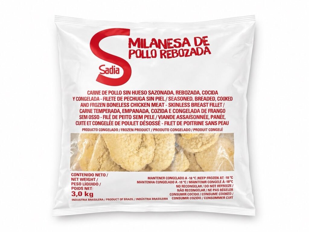 milanesa de pollo 3kg sadia