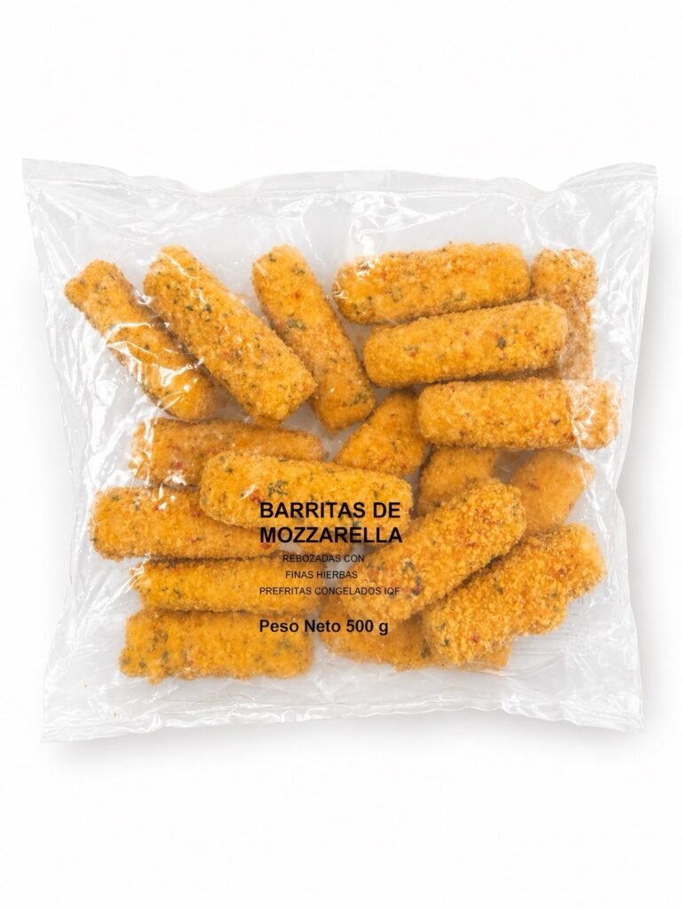 barrita de mozzarella 500 grs, sea garden