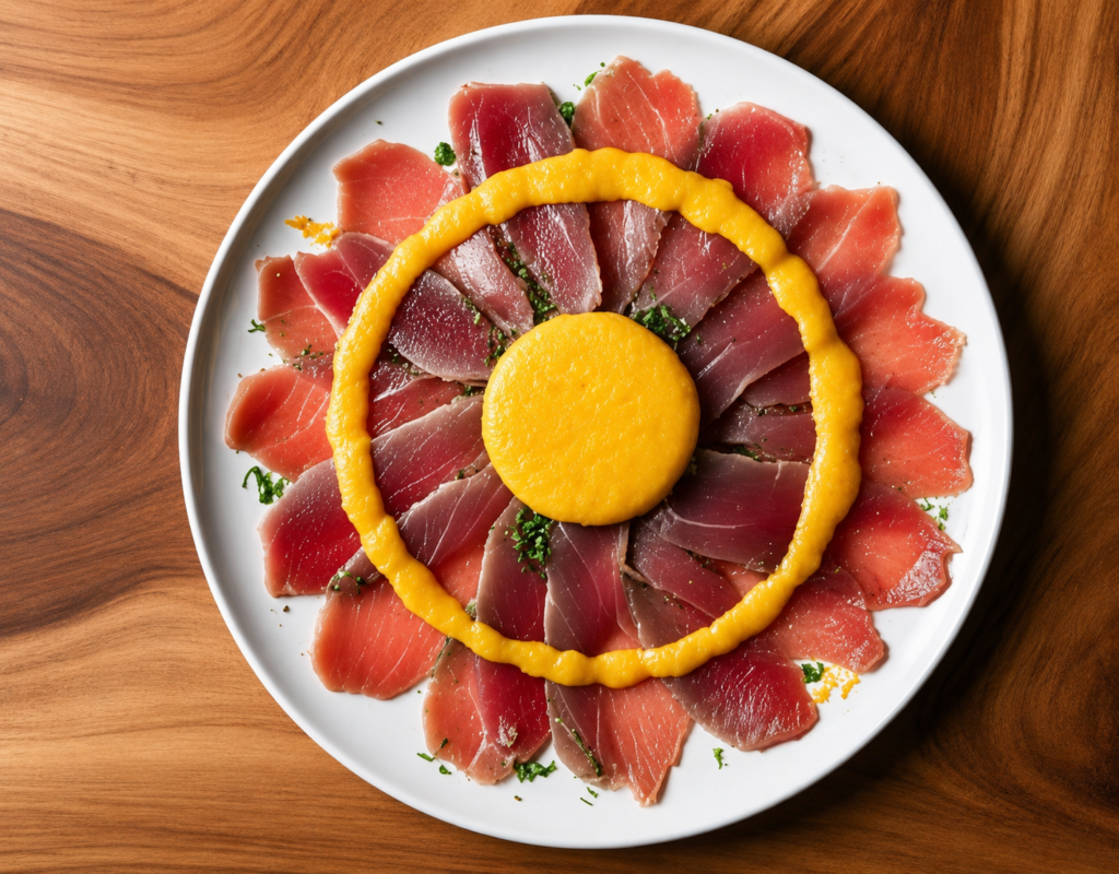 carpaccio de atun con salsa nikkei 150g