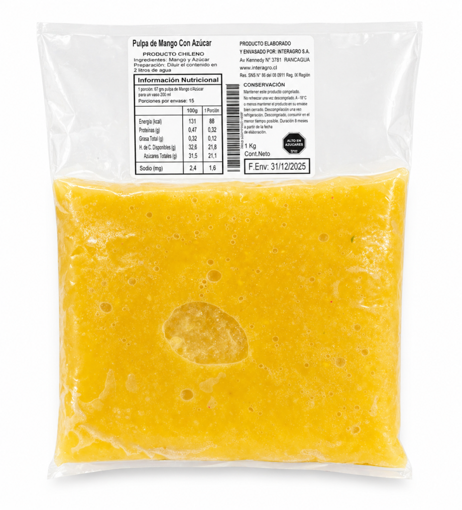pulpa de mango 1kg