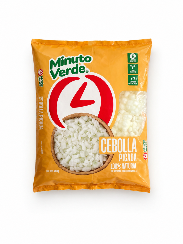 cebolla picada 250 grs minuto verde