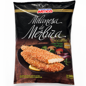 milanesa de merluza crocante finas hierbas 500grs, sea garden