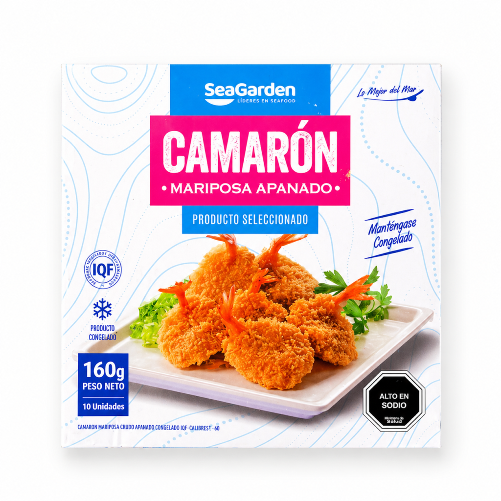 camarones apanados mariposa 160g
