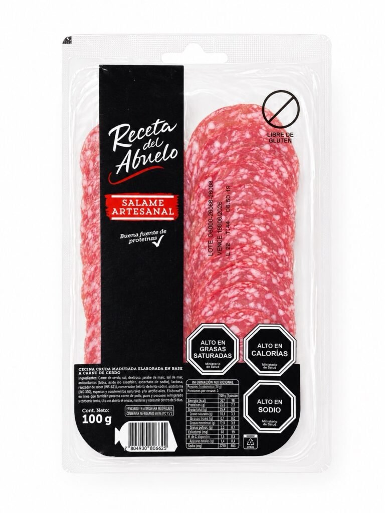 salame artesanal 100 grs,rda