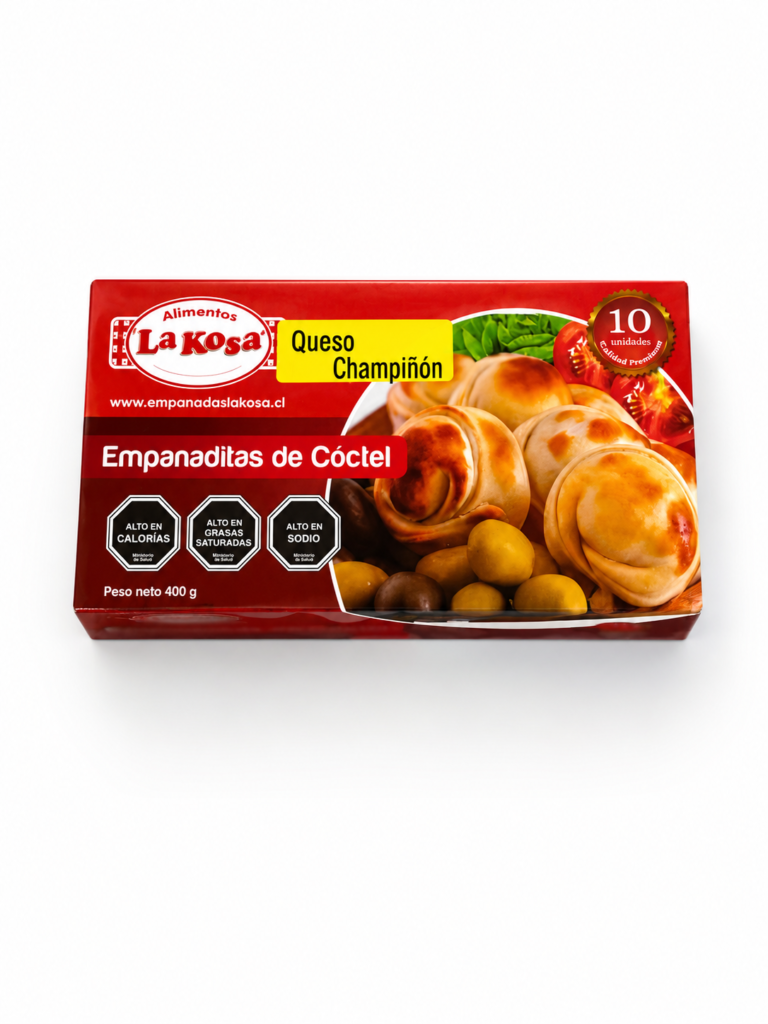 empanada horno queso champignon coctel 10u