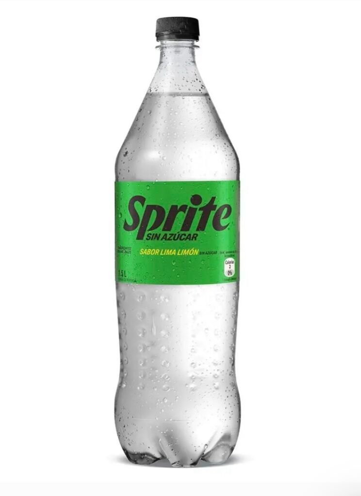 bebida sprite sin azucar 1.5 lts, cocacola