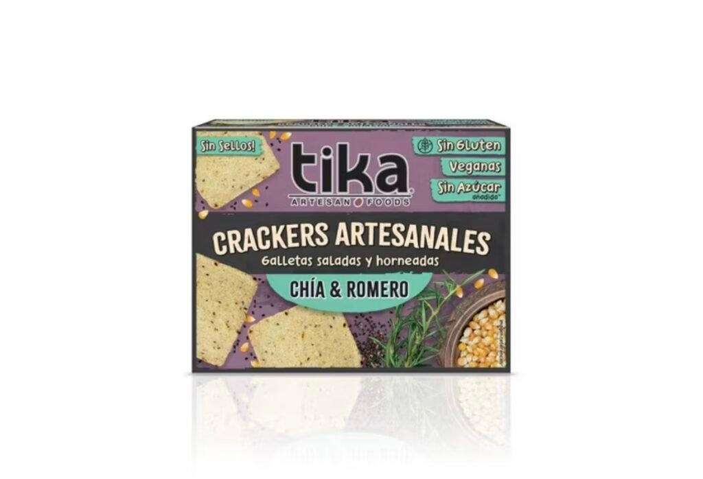 galleta crackers artesanales chia y romero