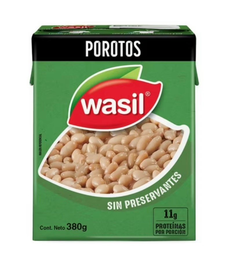 poroto blanco wasil 380g