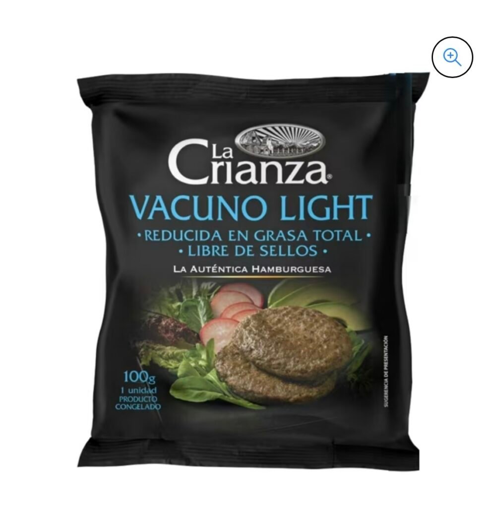 hamburguesa de vacuno light 100g la crianza