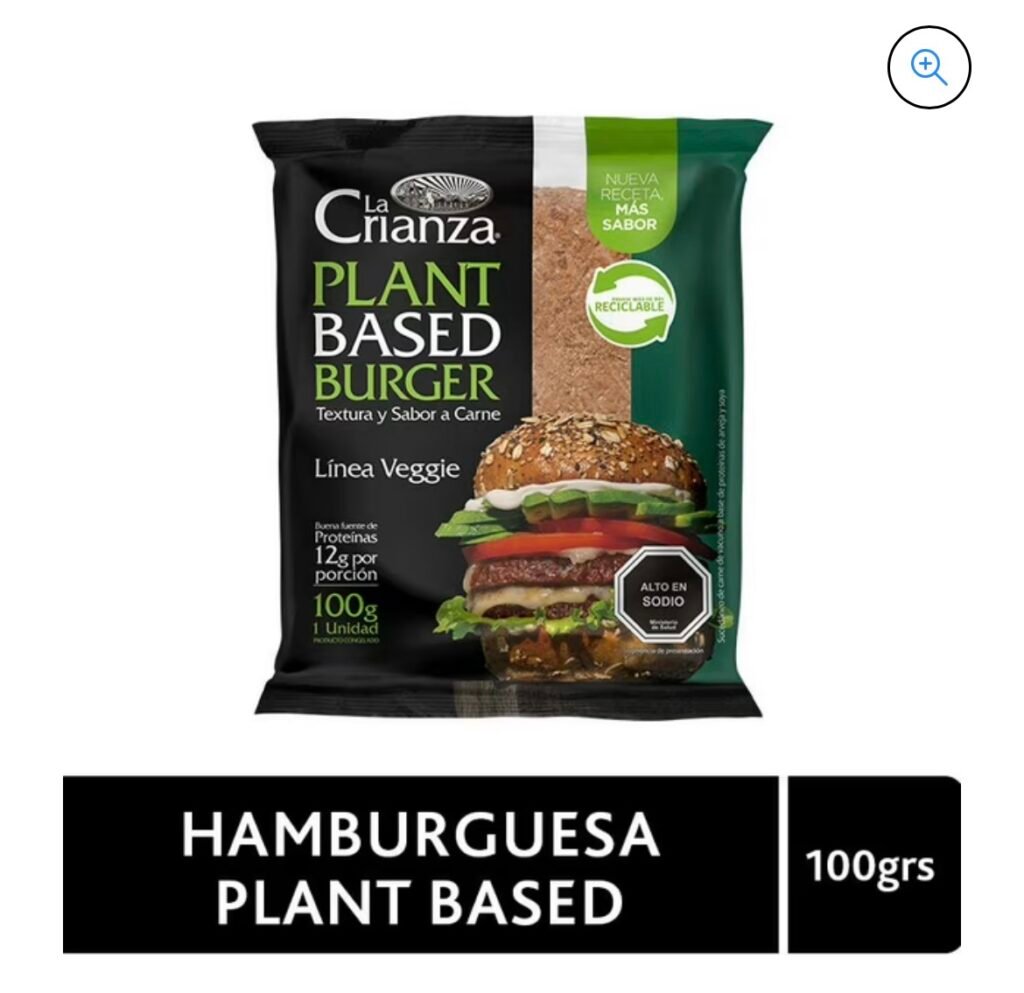 hamburguesa plant based 100g