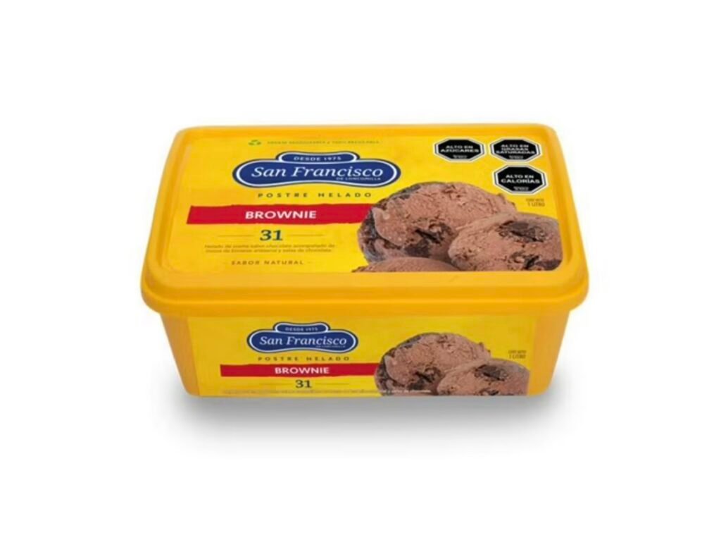 helado postre brownie 1 lt, san francisco