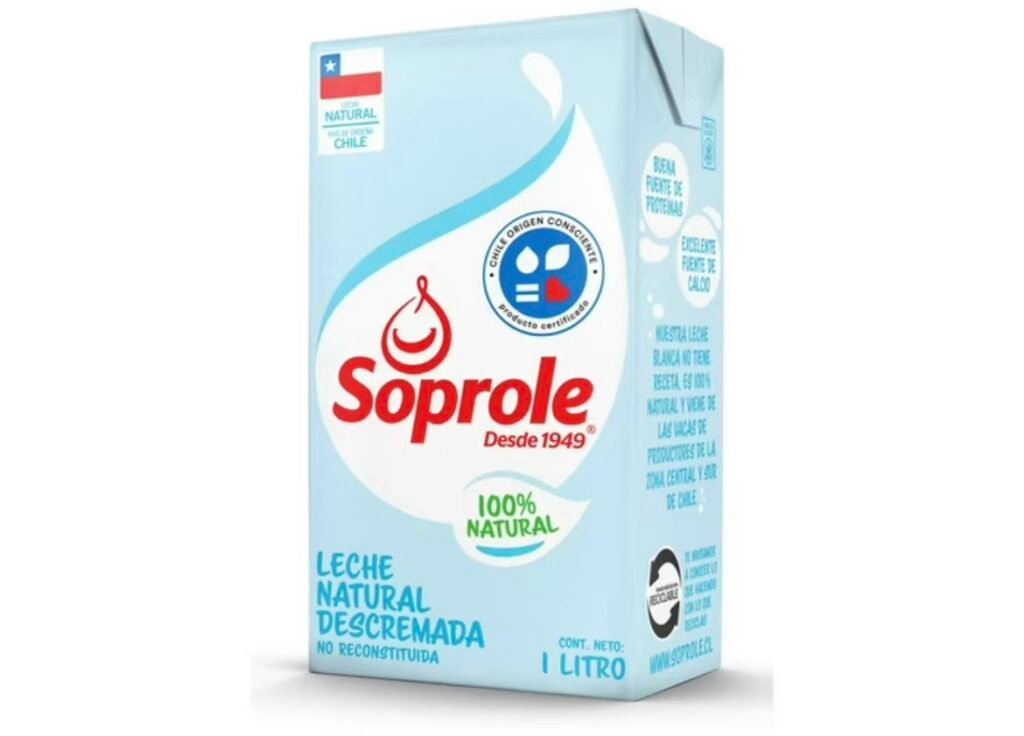 leche descremada soprole 1 litro