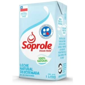 leche descremada soprole 1 litro