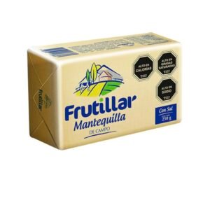 mantequilla 250 grs, frutillar