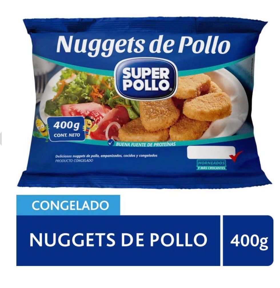 nuggets de pollo super pollo 400 grs